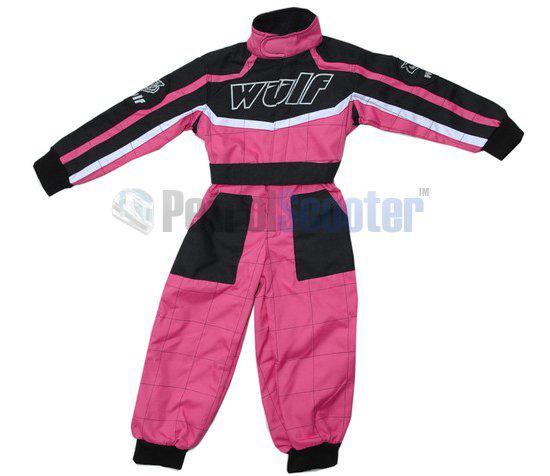 Wulfsport girls pink race suit cub ages 11 - 12 atv quad motocross pit bike