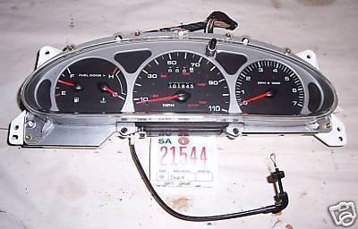 Ford 99 taurus instrument cluster/gauge silv/black 1999 gauges speedometer