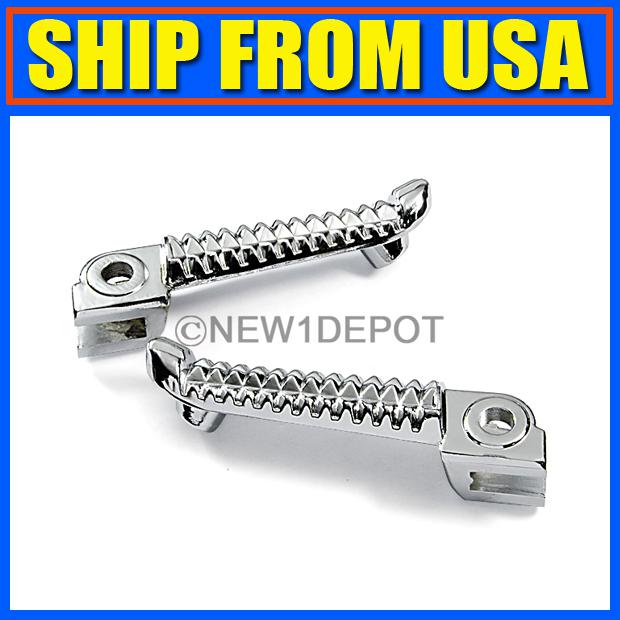 Us 2x front silver chrome motorcycle foot pegs for yamaha yzf r1 r6 5jj 2010 hot