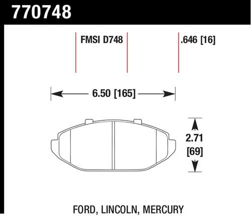 Hawk performance 770748 premium oes; disc brake pads