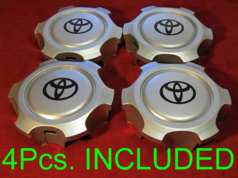 4ps wheel center hub caps fits tacoma tundra 4runner 6 lugs only 15" & 16" rims 