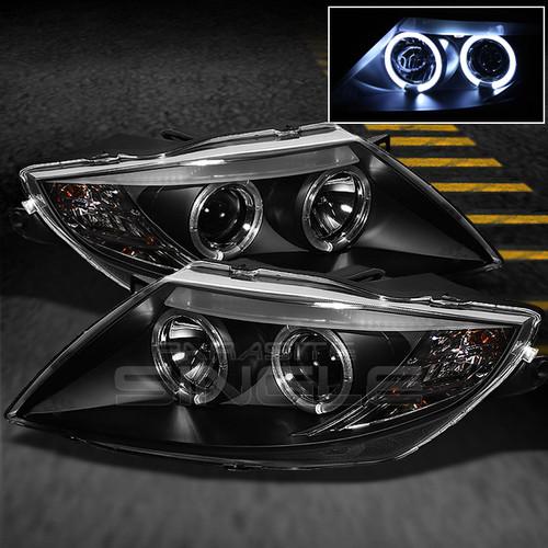 03-08 bmw z4 roadster m coupe jdm black dual halo projector led headlights lamps