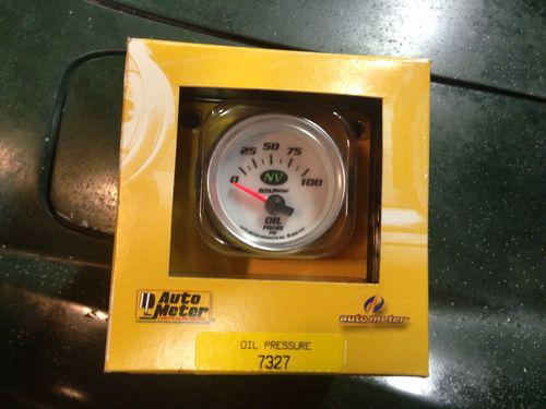 Autometer nv electric oil pressure gauge 7327