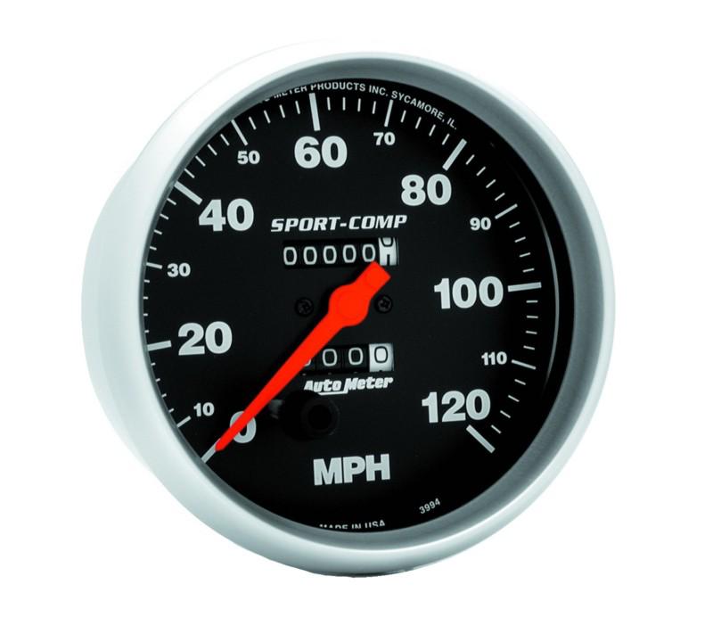 Auto meter 3994 sport-comp; in-dash mechanical speedometer