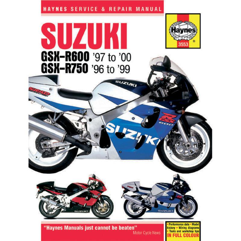 Haynes 3553 repair service manual suzuki gsx-r600 1997-2000/750 1996-1999