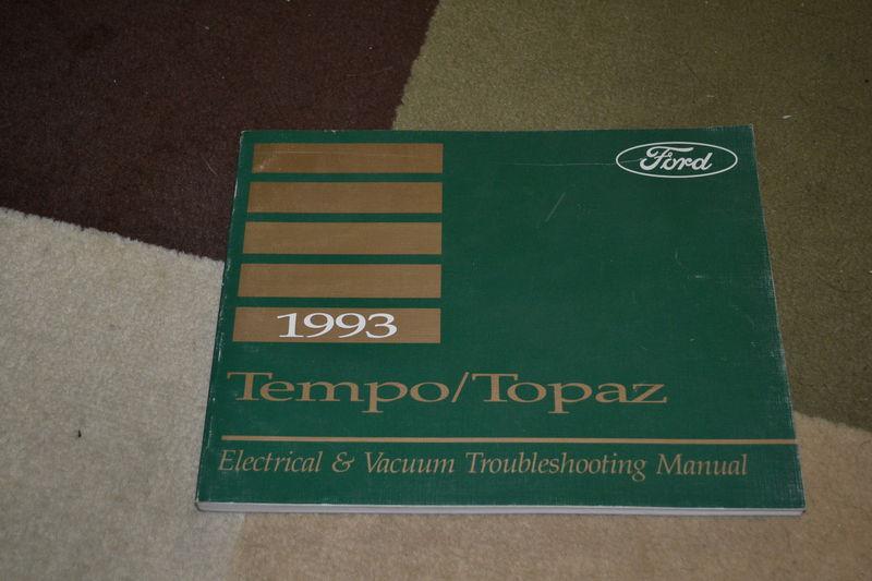 1993 ford tempo mercury topaz electrical & vacuum troubleshooting manual evtm