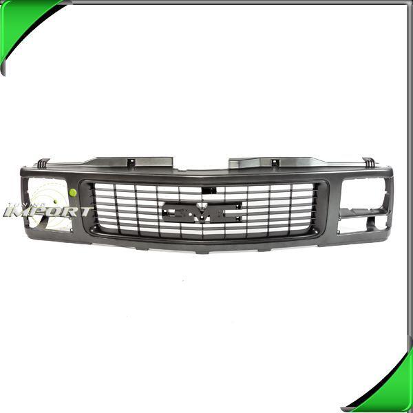 Front grille gm1200356 dark argent frame gray insert 1994-1999 sealed beam yukon