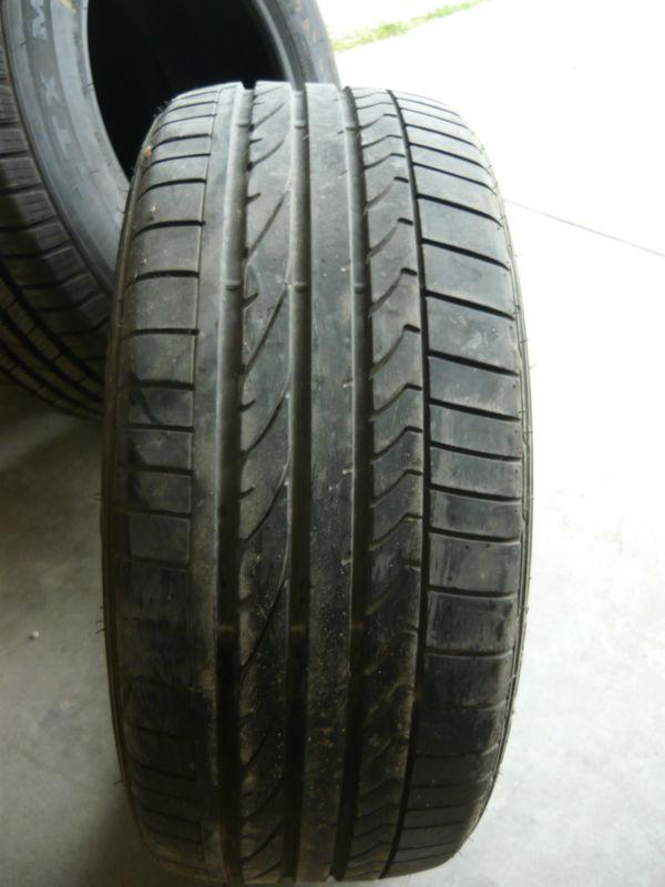 1 used bridgestone potenza re050a pole position 225/45r17 rft tire, 70% tread