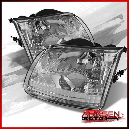 97-99 ford f150 f250 light duty replacement headlights lamp pair set left+right