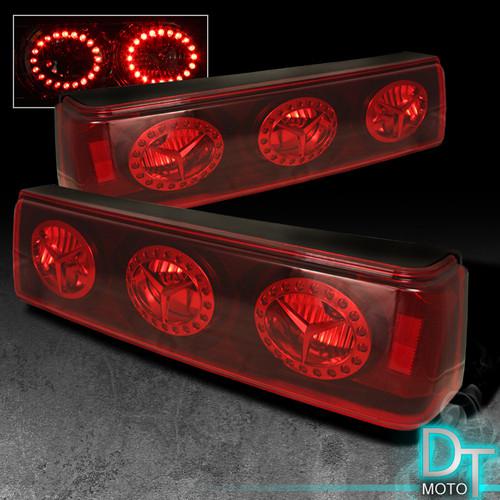 87-93 ford mustang led rims rear tail brake lights lamps left+right pair sets