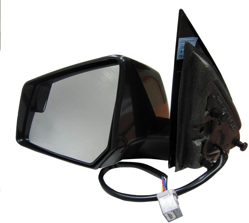 Side view mirror lh, power heated, manu w/signal lamp platinum# 1272147