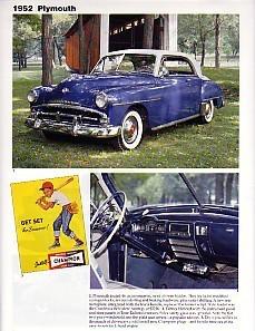  1952 plymouth cranbrook belvedere article - must see !! 