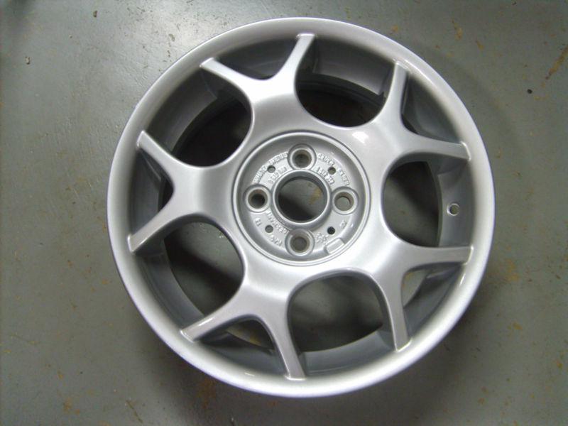 2002-2009 bmw mini cooper/clubman wheel, 16x6.5, 5 y spoke full face silver