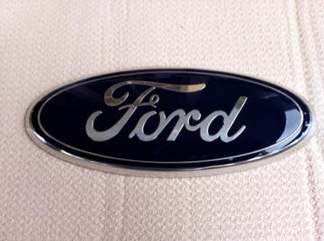 Ford bolt on grille oval emblem 9x3.5",blue oem, free,bolts/fasteners included