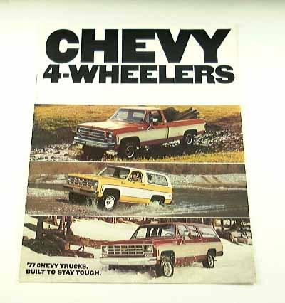 1977 77 chevrolet chevy 4wd brochure truck pickup suv 