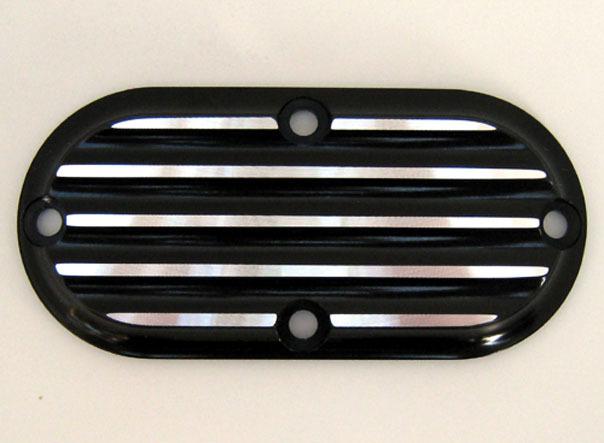 Joker machine inspection cover finned black h-d flh flst fxdwg fxst fxwg 70-06