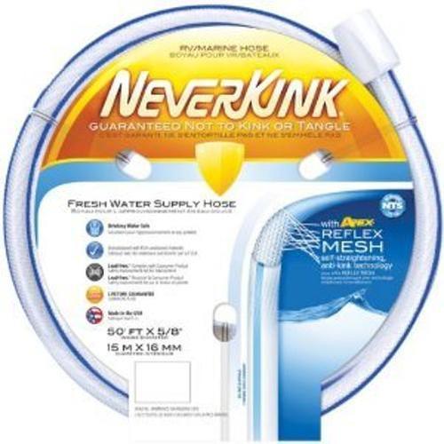 Never kink 50&#039; rv marine hose fresh clean drink water camp boat trailer tra