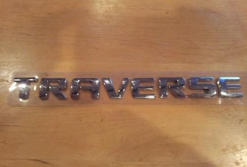 Chrome traverse nameplate emblem fits chevrolet