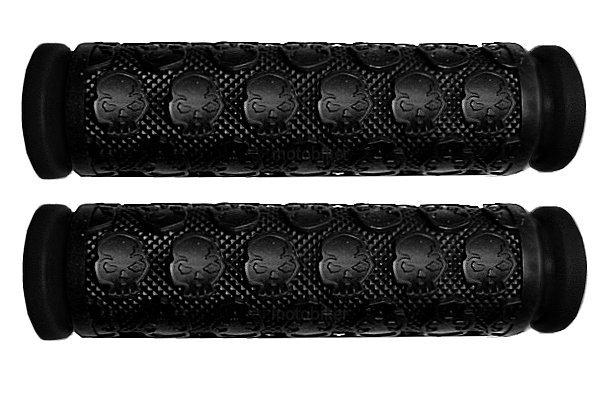 Suzuki atv lt ltr ltz lt250 ltz400 ltr450 black thick skull gel hand grips