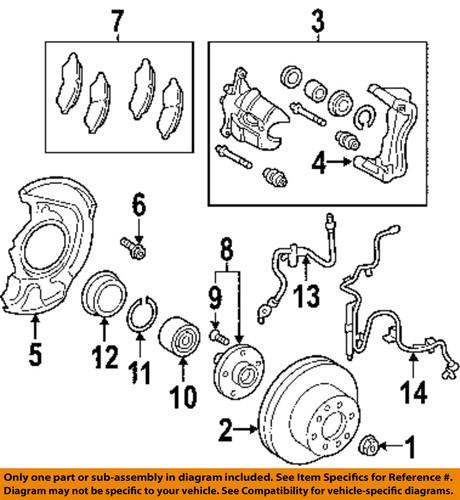 Toyota oem 4351208040 front brake rotor/disc/disc brake rotor