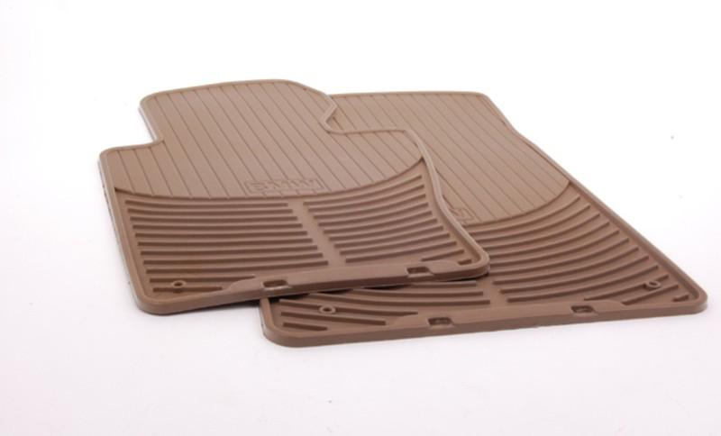 2001 to 2005 bmw 325xi/330xi front rubber floor mats - factory oem items - beige