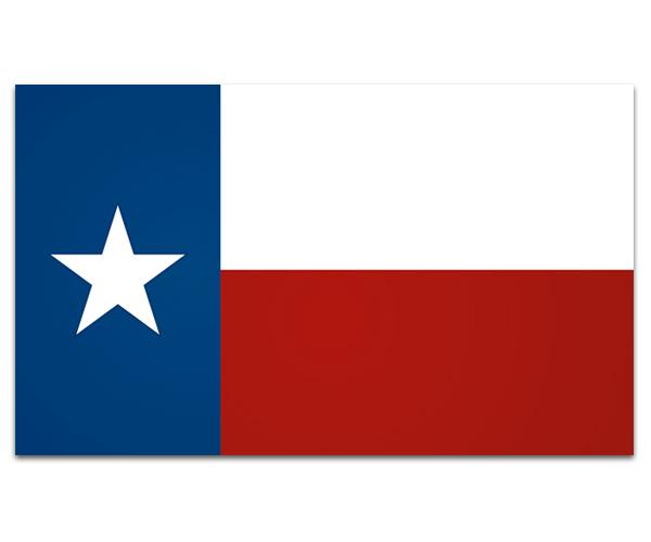 Texas state flag decal 5"x3" tx american usa vinyl car bumper sticker zu1