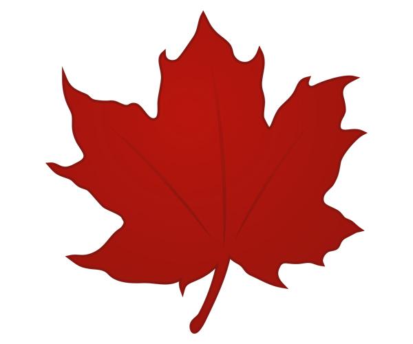 Canada maple leaf decal 5"x4.9" canadian car vinyl bumper sticker zu1