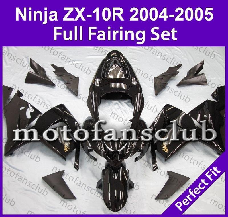 Fit kawasaki 04 05 zx 10r zx10r ninja 2004 2005 fairing bodywork plastics #10 b