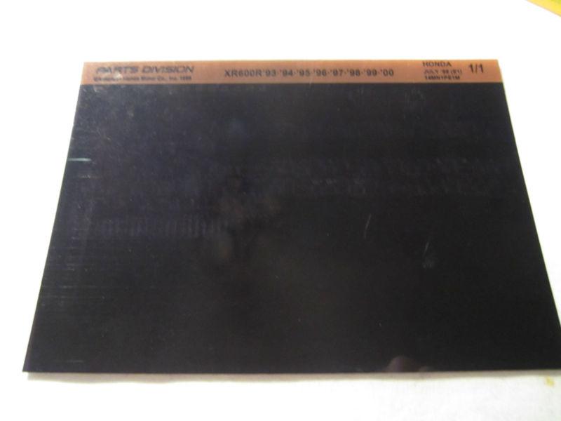 1993-2000 honda motorcycle xr600r microfiche parts catalog xr 600r 
