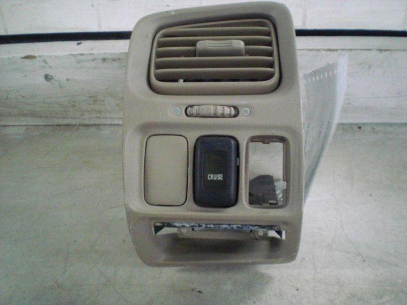 98 99 honda accord left tan dash air vent w/ cruise control switch