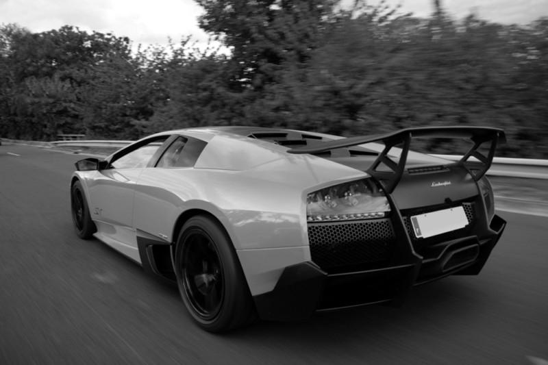 Lamborghini murcielago sv lp670-4 hd poster super car b&w print multiple size