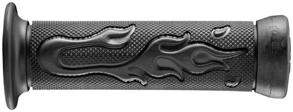 Bikemaster flame dd grips w/eagle end 7/8 x 135mm black