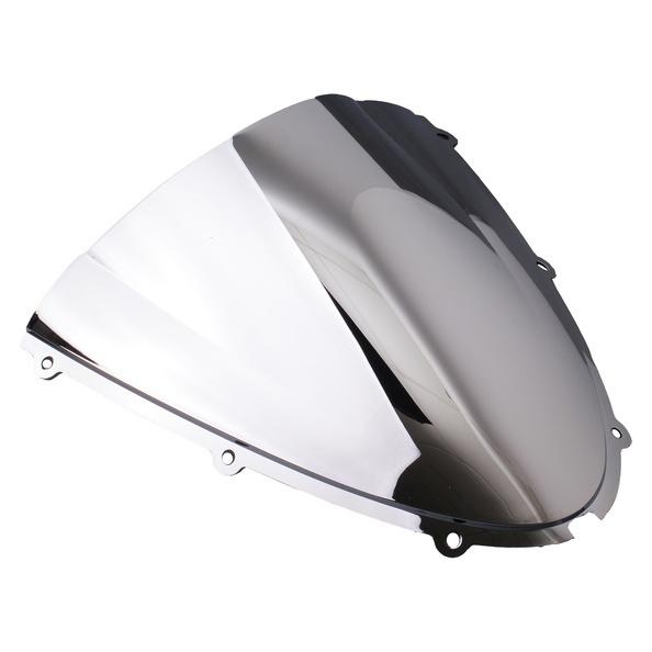 Chrome windshield windscreen for kawasaki zx-6r zx6r 05-08 06 07 double bubble