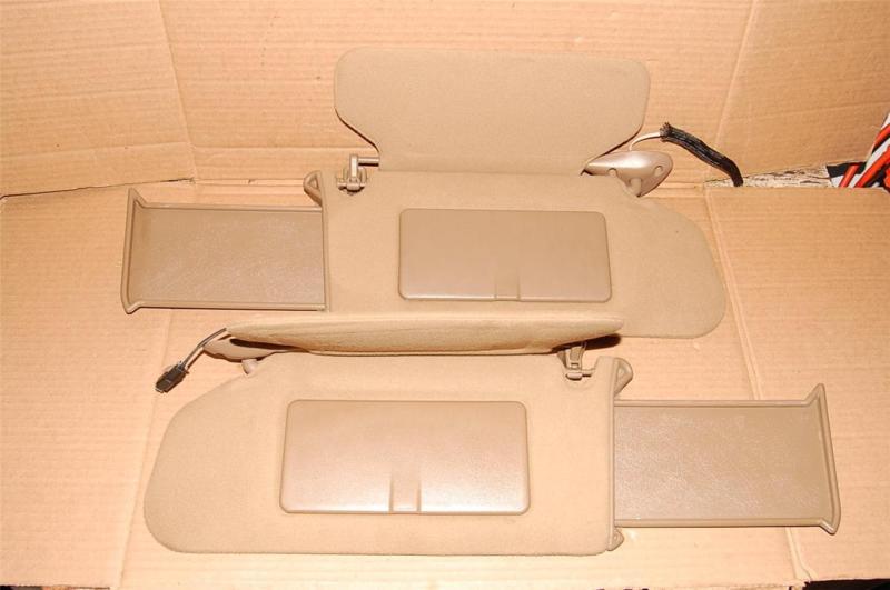 94-04 blazer s-10 jimmy deluxe tan lighted sun visors