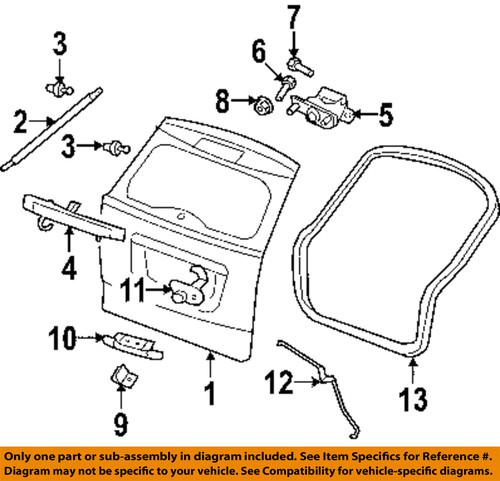 Mopar oem 4589176ac lift gate-latch