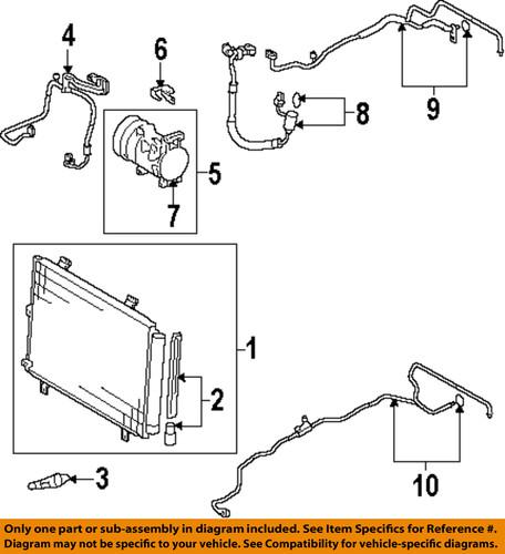 Toyota oem 884600e050 a/c condenser