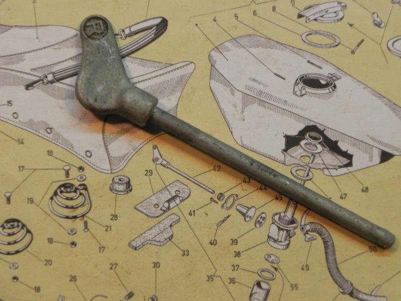 Vespa used original gs150 fuel tank lever