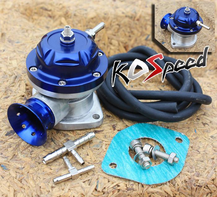 Universal aluminum type-rs turbo blow off valve turbocharger/charger blue bov