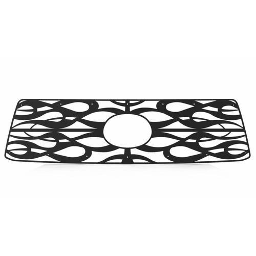 Toyota tundra 10-13 horizontal flame black powdercoat grill insert trim cover