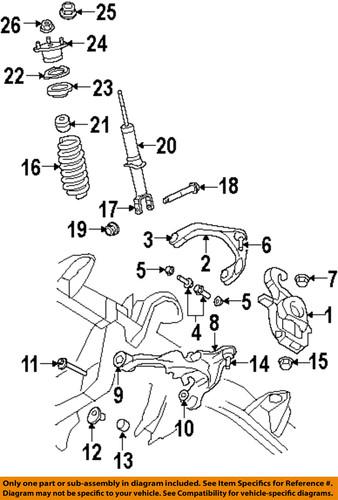 Mopar oem 6507654aa front suspension-strut bolt