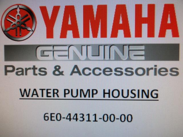 Yamaha outboard water pump housing for 2 stroke 4, 5 hp    6e0-44311-00-00 