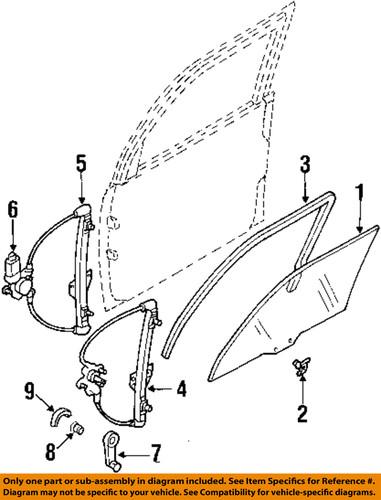 Mazda oem lc625958xb power window motor