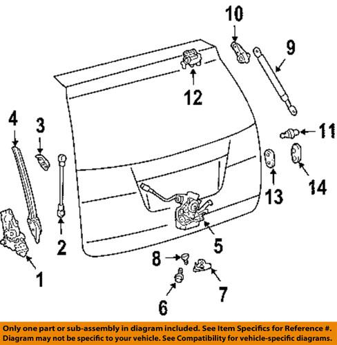 Toyota oem 6911008050 trunk/trunk part/trunk lock actuator motor