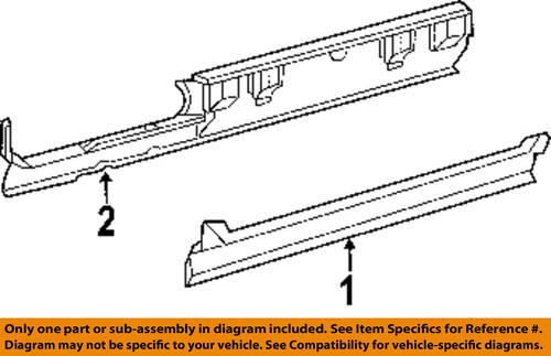 Dodge oem 5121752aa rocker-sill reinforcement