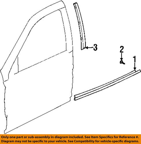 Saturn oem 24427133 front door-applique