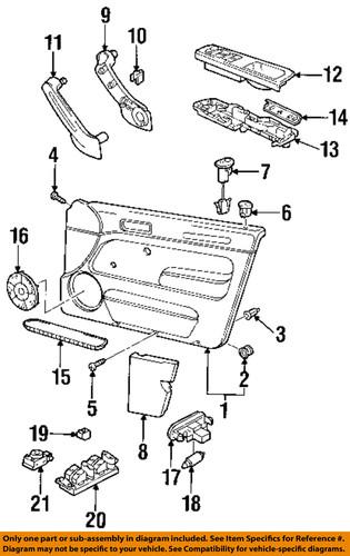 Volkswagen oem 3b0959855b 01c door window switch/switch, power window