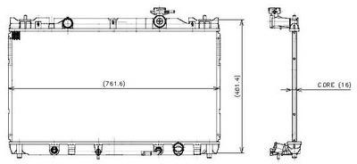 Denso 221-0505 radiator