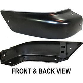 Nissan pathfinder 96-99 front bumper end rh, black, w/ flare holes