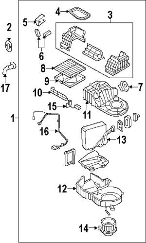 Kia 976073e260 genuine oem factory original evaporator core