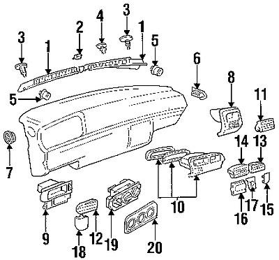 Volkswagen 1h0819055c01c genuine oem factory original connector clip